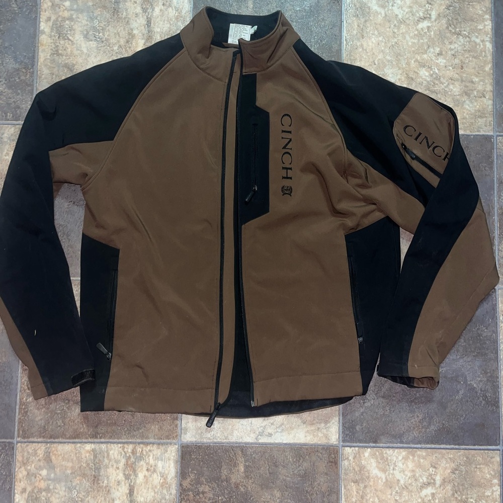 Cinch Brown and Black Softshell Performance Jacket - image 1